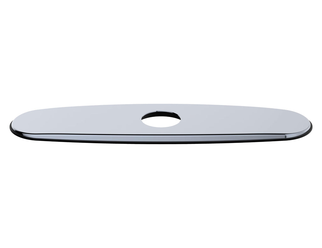 8 Inch Faucet Deck Plate Kitchen Escutcheon Hole Cover, Polished Chrome Finished