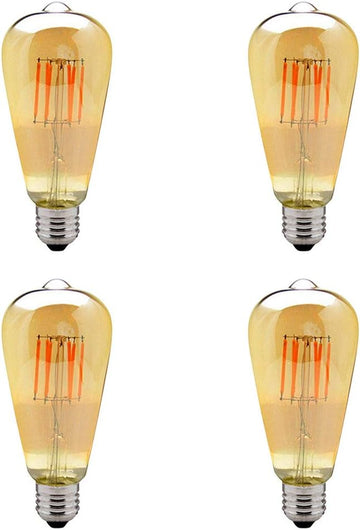 ST64 LED Edison Bulbs ST64 6W Dimmable LED Edison Bulb Antique Bulb ST64 LED Bulb Filament Light 6W Vintage LED