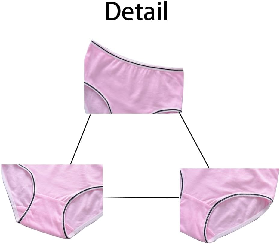 Teen Girls Underwear for 12 Pack Cotton Briefs (L, Multicolor, )