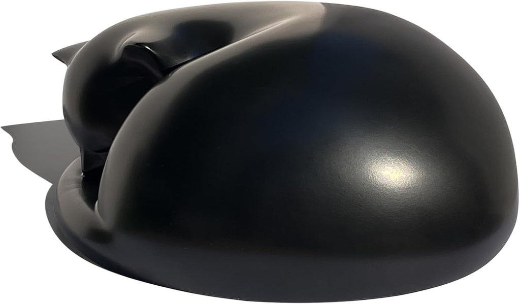 Cat Urn, Sleeping Resin Cremation Pet Urns for Cat Ashes, Black
