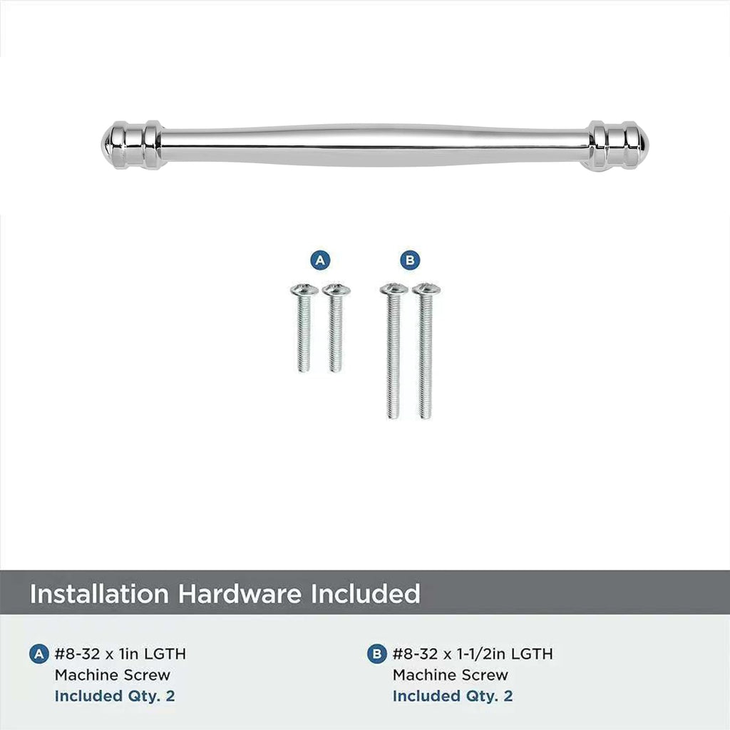 10 Pack 10inch(256mm) Hole Center Vibrant Polished Chrome Cabinet pulls Solid Heavy-Duty Tradition Kitchen Cabinet