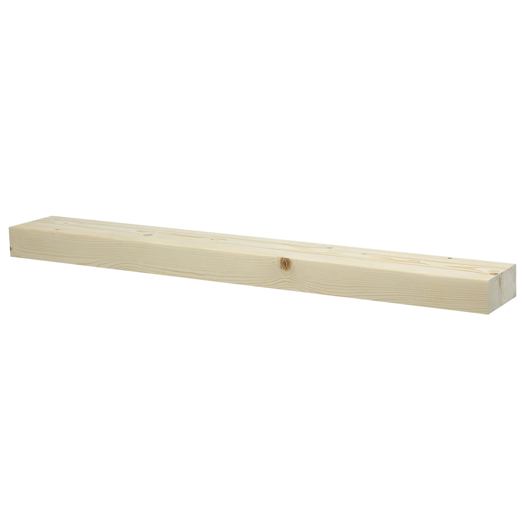 Smooth Timber Floating Shelf - Versatile Wood Mantel & Wall Shelf (Unfinished, 36 in.)