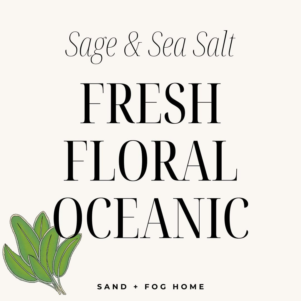 Scented Candle - Sage & Sea Salt - Ceramic Novelty Mushroom Candle - 100% Cotton Lead-Free Wick - Luxury Air