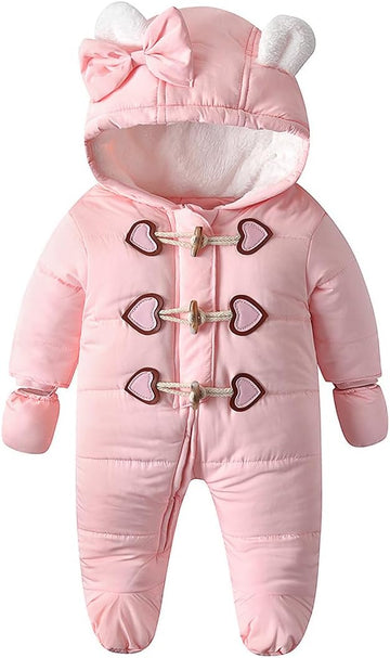 Unisex Baby Footed Winter Snowsuit