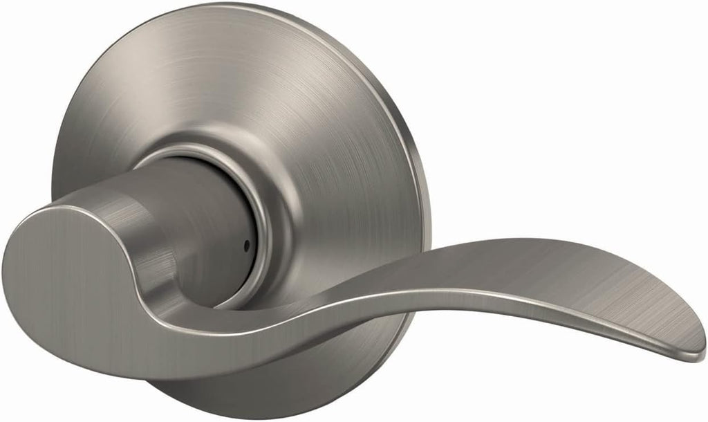F10 V ACC 619 Accent Door Lever Hall & Closet Passage Lock, (Pack of 1), Satin Nickel