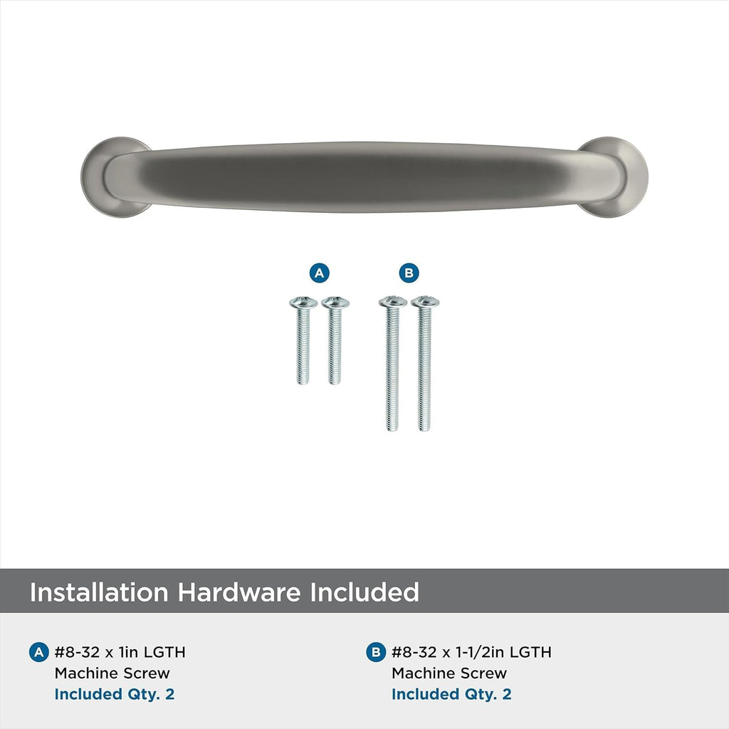3-3/4" Renown Satin Nickel Drawer Pull