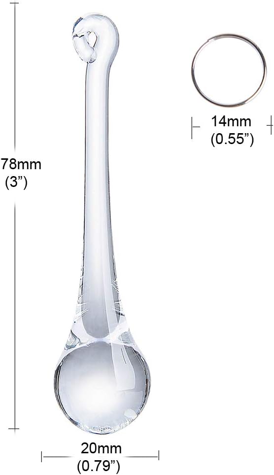20pcs 3inch Crystal Teardrop Chandelier Pendant Parts Wedding Party Christmas Tree Decorations Ornaments