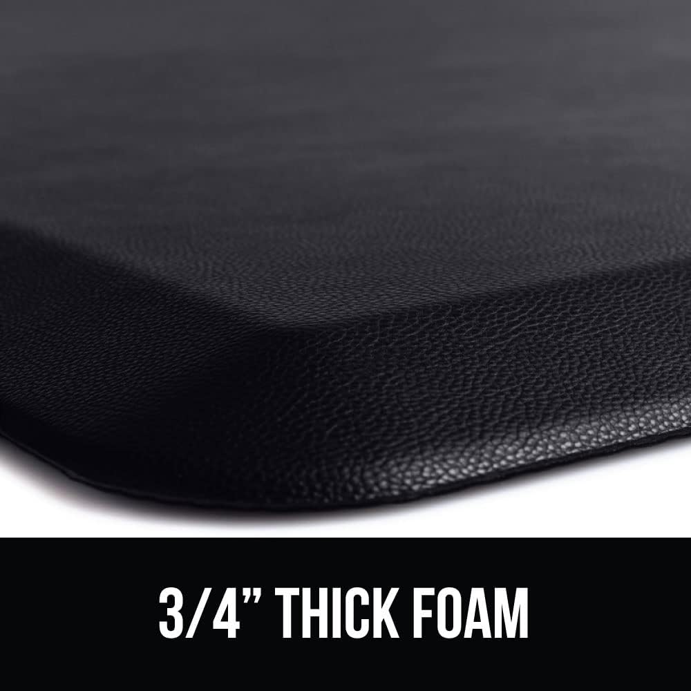Comfortable Cushioned Kitchen Mats for Floor, Waterproof Stain Resistant Top, 3/4 Inch Thick Ergonomic Standing Desk