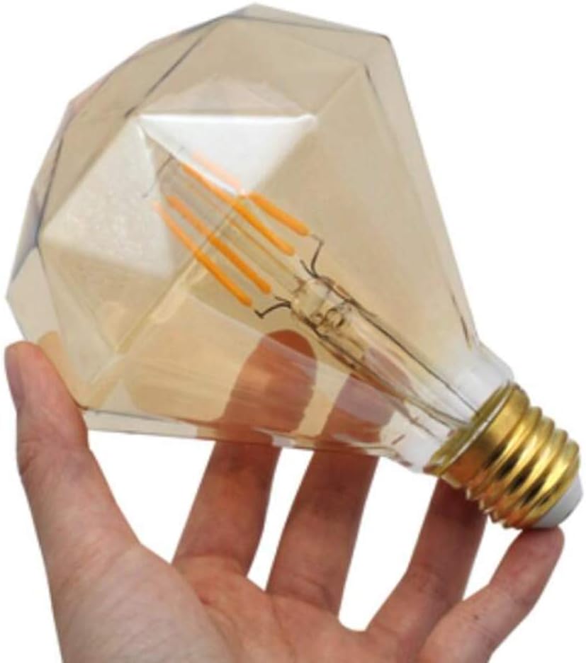 6W Dimmable LED Vintage Filament Bulb G30/G95 6W(60 Watts Equivalent) LED Globe Light Bulb, E26/E27 Base,Warm White