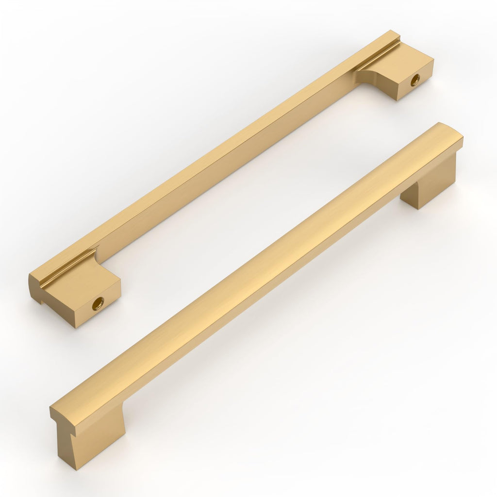 10 Pack Champagne Bronze Cabinet Pulls 10 Inch(254MM) Hole Centers Kitchen Cabinet Handles Hardware Kitchen Handles