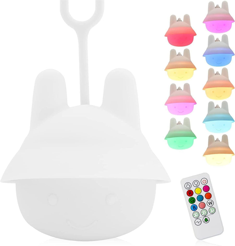 Baby Travel Night Light, Rechargeable Portable Night Light for Car Seats, Cribs & Strollers, Soft Glow Eye-Caring