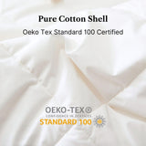 Goose Feather Down Comforter Twin XL-Made in Canada White Goose Feather Duvet Insert-Fluffy Hotel Co