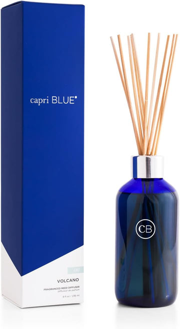 Volcano Reed Diffuser Set - Includes Reed Diffuser Sticks, Fragrance Oil, and Glass Bottle - Luxury Scented Room