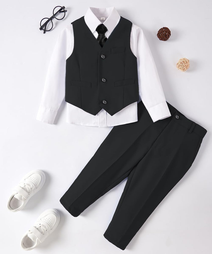 Toddler Boys Suit Kids Formal Slim Fit Suits Boy Tuxedo for Wedding