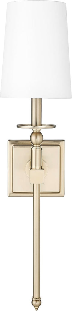 1 Light Wall Sconce 26 Inches Tall and 6.5 Inches Wide - Modern Gold