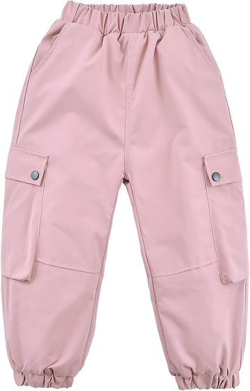 Kids Boy Winter Fleece Lined Ski Girls Snowboarding Snow Rain Pants