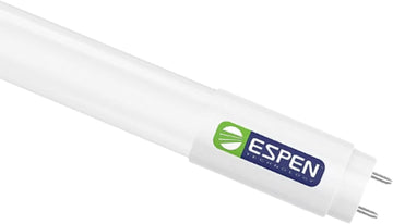 2FT LED T8 Type A+B Light Tube, Plug & Play or Ballast Bypass, 3500K Neutral White, 9W, 1350 Lumens, Glass