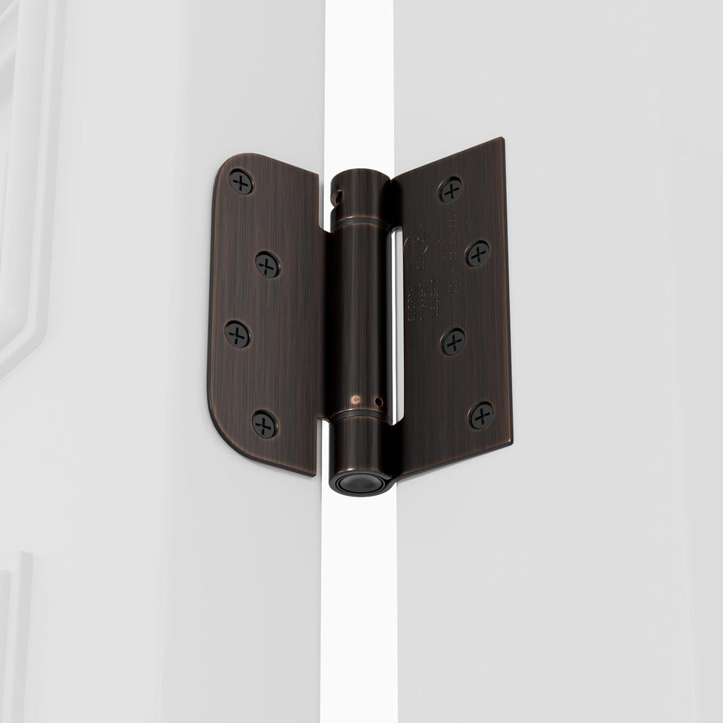 Door Hinges Self Closing Spring Door Hinge Residential & Heavy-Duty Door Hardware with Square & 5/8" Radius Corners 4
