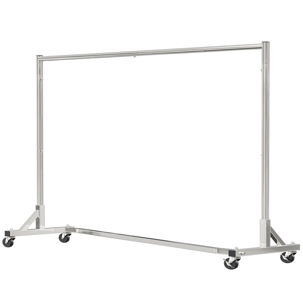 Industrial Grade Z Base 70inches Extra Long Clothes Garment Rack, Commercial Grade Rolling Clothing Rack, Heavy Duty