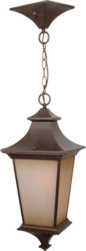 Argent Outdoor Pendant Light, 1-Light, 100 Watts, Aged Bronze Textured (10" W x 24" H)