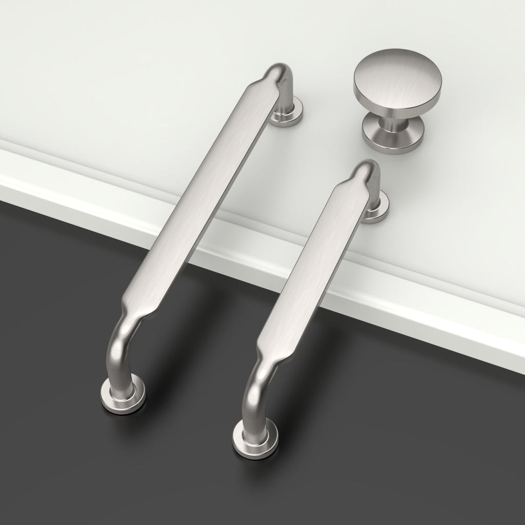 10 Pack Brushed Satin Nickel Cabinet Pulls 6.3"