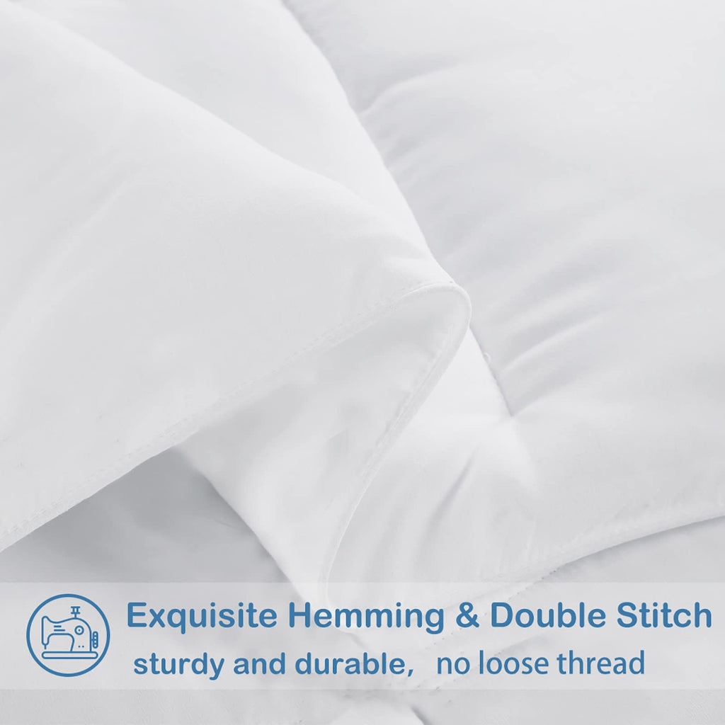 Down Alternative Comforter, White, 90x102 Inches