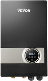 Tankless Water Heater Electric, 27KW 240V Black Instant Water Heater, LCD Touch Screen, Digital Temperature Display