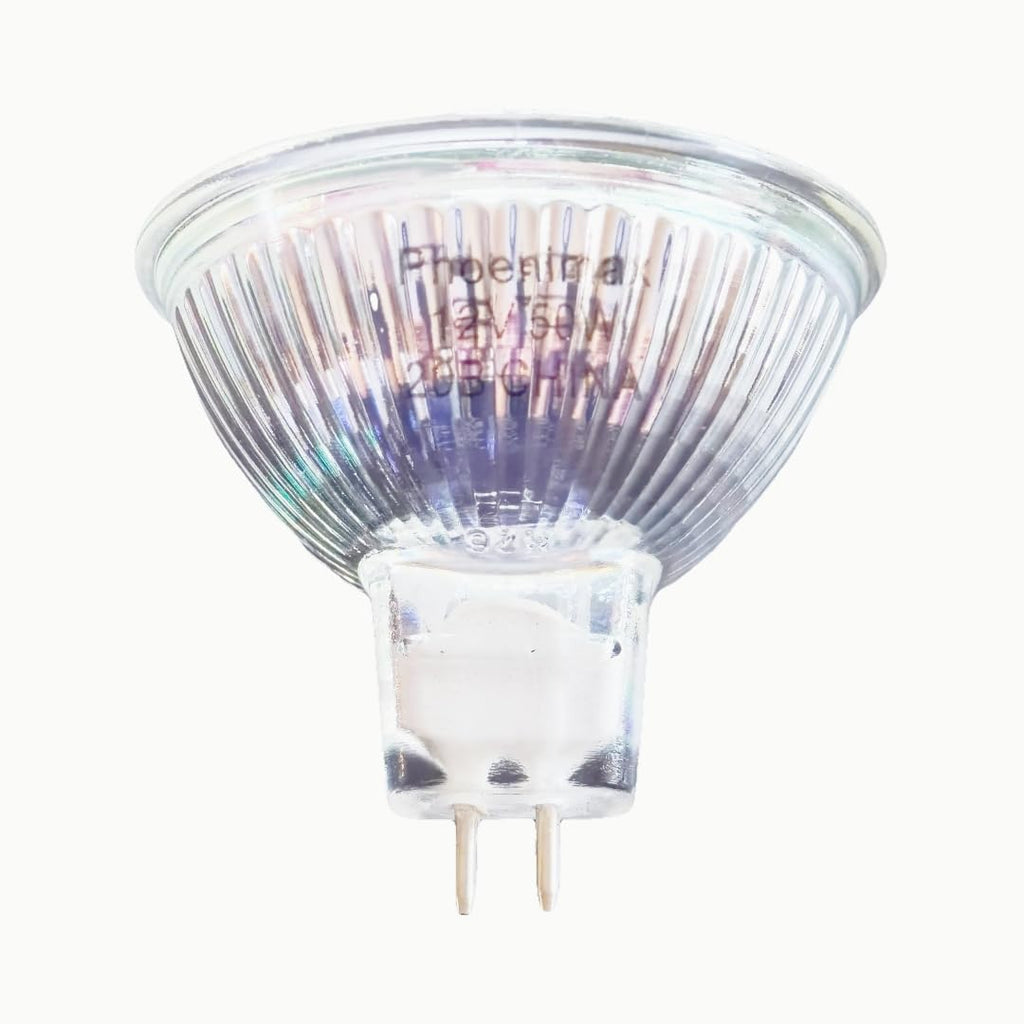 6PCs MR16 12V 50W EXN High Output 800LM Halogen Bulb GU5.3 Pin Base, 2-Inch 38° Beam Angle, UV Stop Tempered Glass