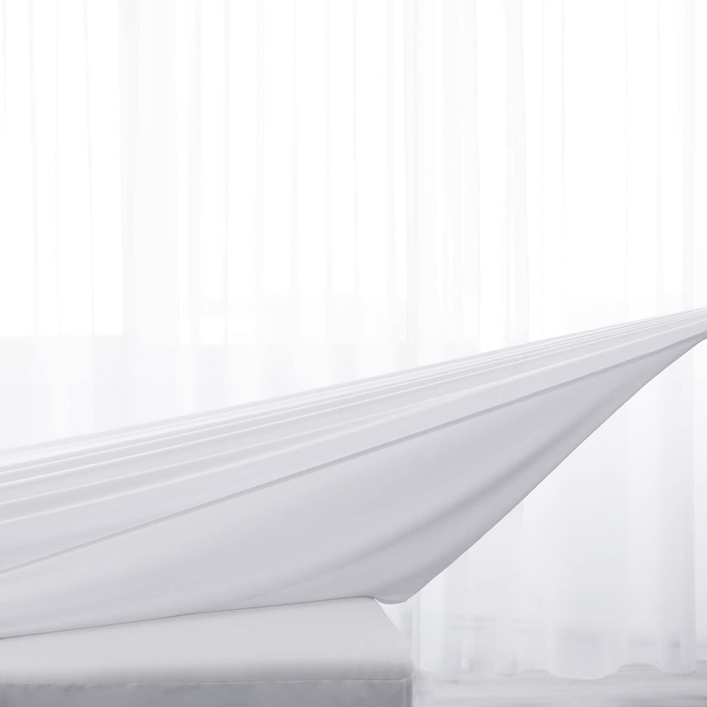 King Fitted Sheet Only, King Size Sheets for Air Mattress, White