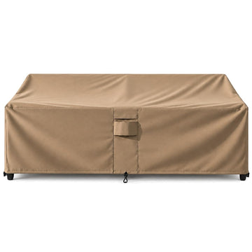 Outdoor Couch Cover Waterproof, 3-Seater Patio Sofa and Loveseat Cover with Air Vents and Leg Straps - 88" W x 33" D