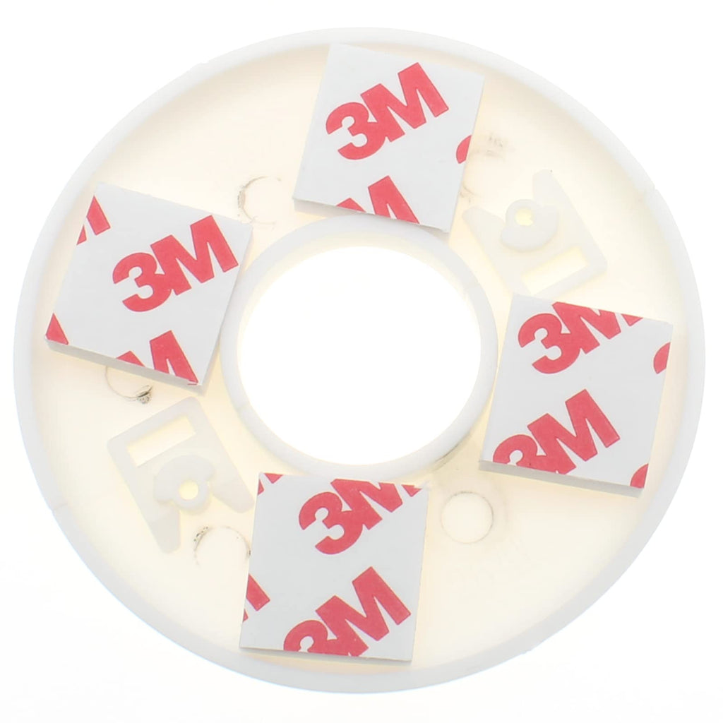 2 Pcs ID 0.89 Inch ABS Wall Split Flange Self-Adhesive tape Round Escutcheon Plate Cover for Water Pipe Faucet