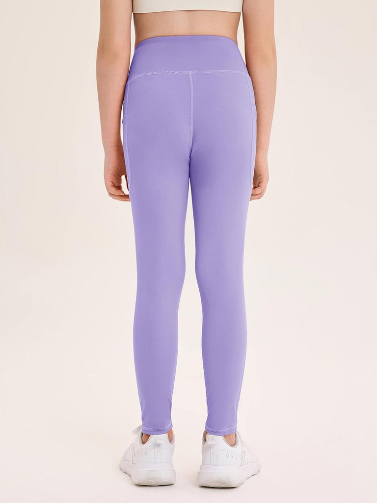 Girls Athletic Leggings Kids High Waisted Dance Yoga Pants