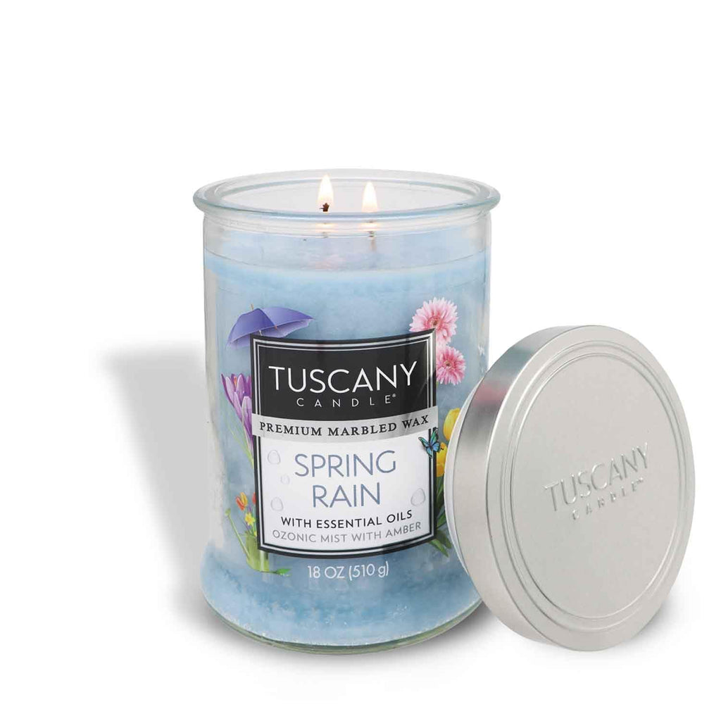 Spring Rain Long-Lasting Scented Jar Candle, 18 oz