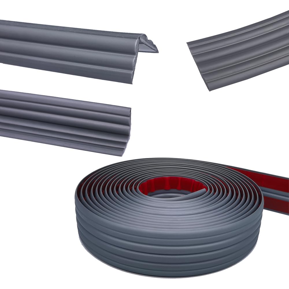 Inside & Outside Corner Trim, Peel and Stick Wall Molding Trim 3D DIY Decorative Lines for Wall Floor Window Door