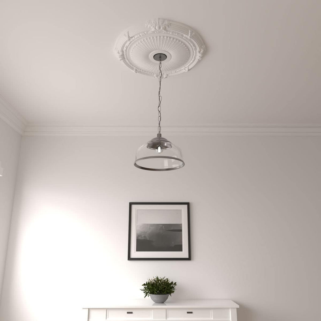 Heaton Ceiling Medallion 27 1/2"OD x 3 7/8"ID x 2 1/4"P (Fits Canopies up to 6 1/2") Factory Primed