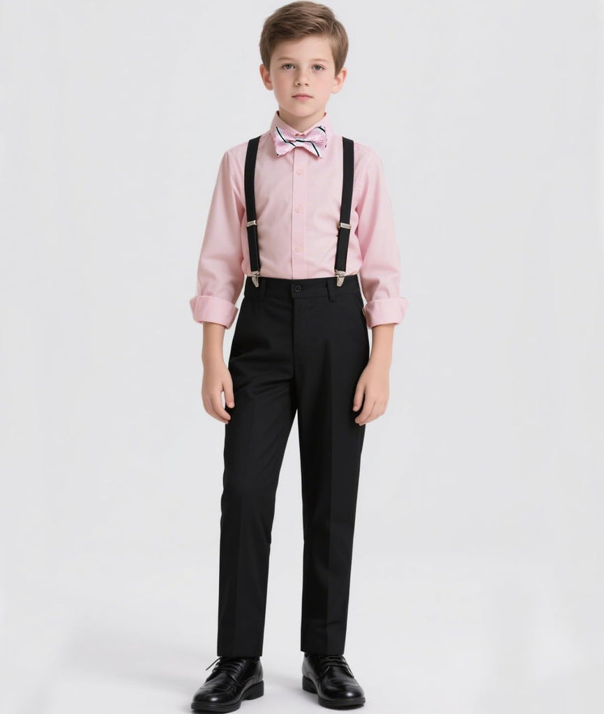 Boys Suits Set Uniform Dress Vest and Pants Set Wedding Ring Bearer Outfit