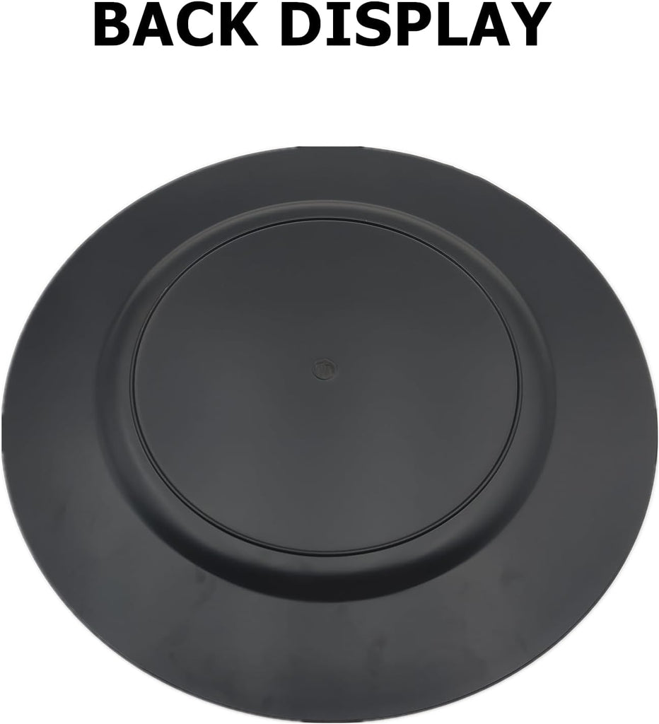 Gold Charger Plate, 13 Inch Heavy Weight Charger Plates for Dinner, Reusable Plastic Embossed Table Chargers - Set of 12