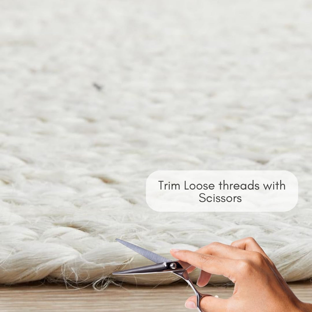 Handwoven Jute Area Rug- Off-White Round Rustic Vintage Beige Braided Reversible Rug- Eco Friendly Rug , Farmhouse