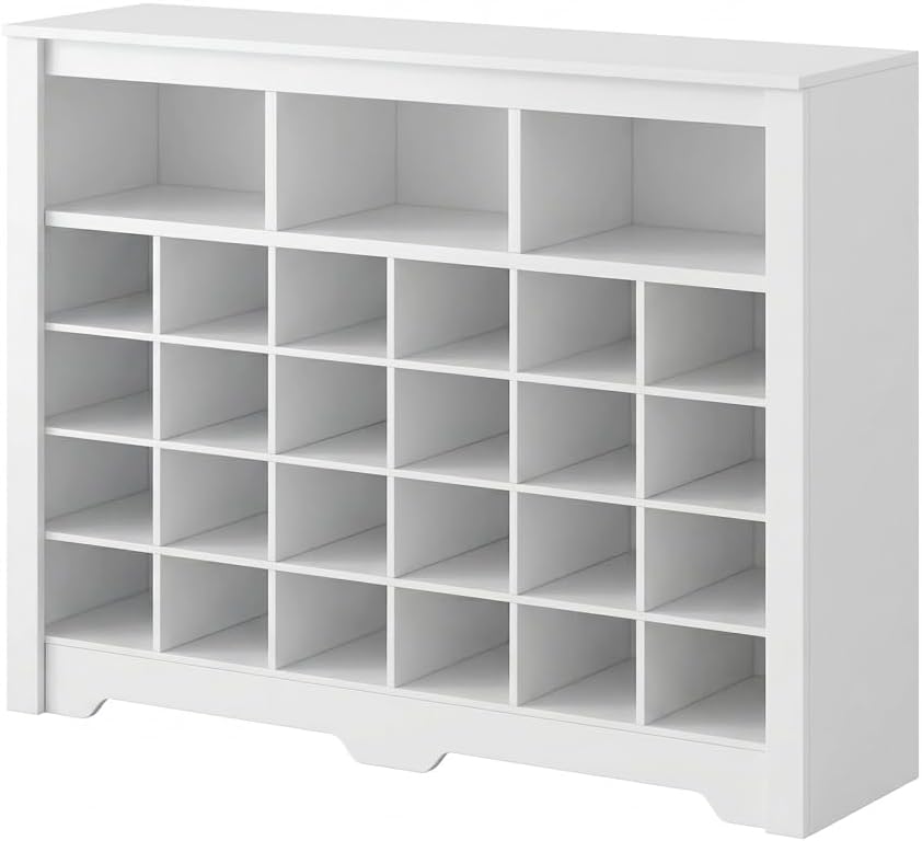 Modern Shoe Cabinet 5-Tier Shoe Organizer, Wood Shoe Rack , Closet, Durable MDF Vertical Storage Sh