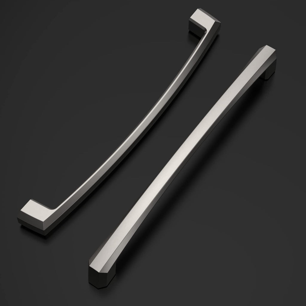 10 Pack Brushed Satin Nickel Cabinet Pulls 7 Inch(177MM) Hole Centers Kitchen Cabinet Handles Hardware Kitchen