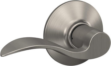 F10 V ACC 619 Accent Door Lever Hall & Closet Passage Lock, (Pack of 1), Satin Nickel
