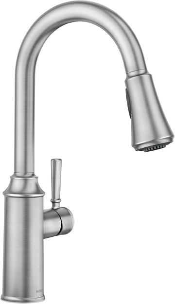 Conneaut One Handle Pulldown Kitchen Sink Faucet with Reflex Docking and Power Clean, Spot Resist Stainless, 87801SRS