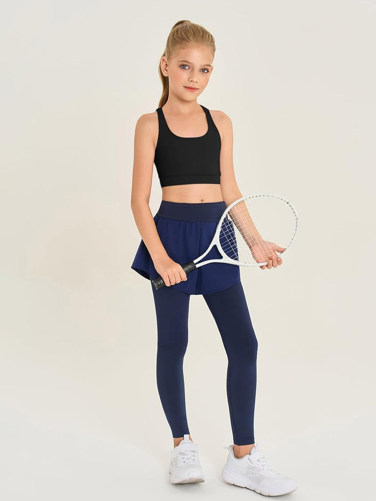 Girls Athletic Sports Bra Kids Strappy Back Training Bra