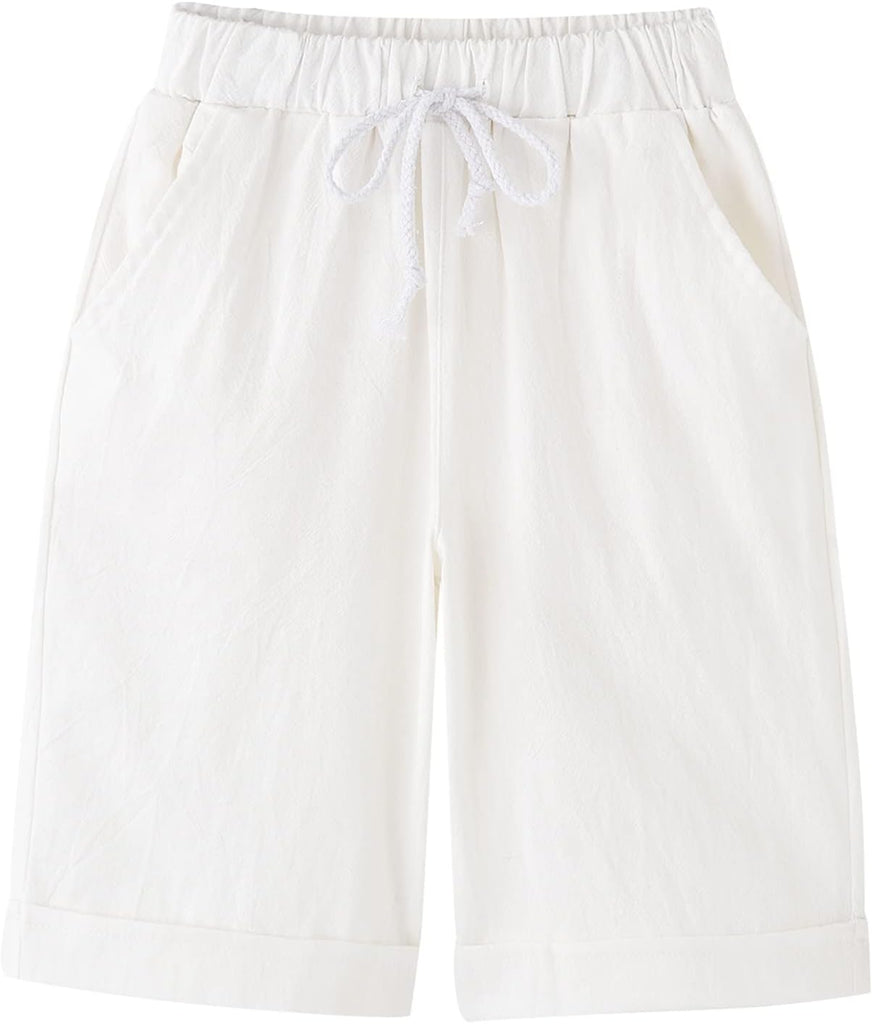 Boy's T-Shirt and Shorts Set Cotton Linen Summer Short Sleeve Children Two Pieces Clothing Pants Sets