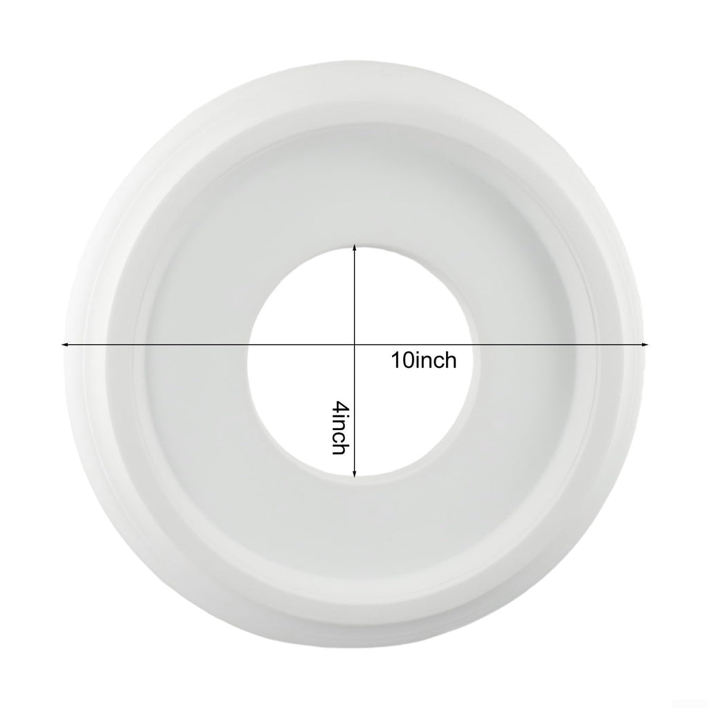 PU Ceiling Medallion Sturdy Decorative For Elevating The Look Of Your Home Lighting Fixtures And Chandeliers White