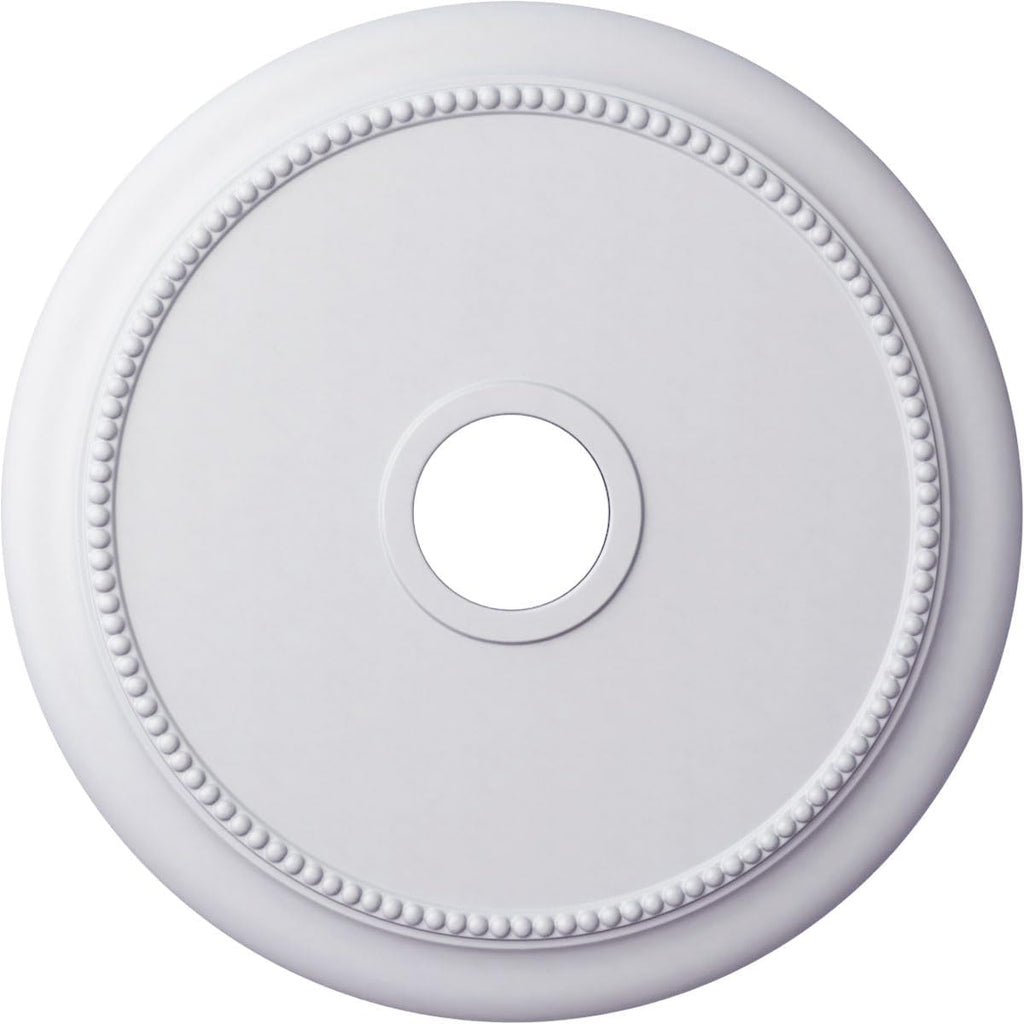 Crendon Ceiling Medallion, 24 1/8"OD x 4 3/8"ID x 2 1/4"P (Fits Canopies up to 4 3/8"), Factory Prim