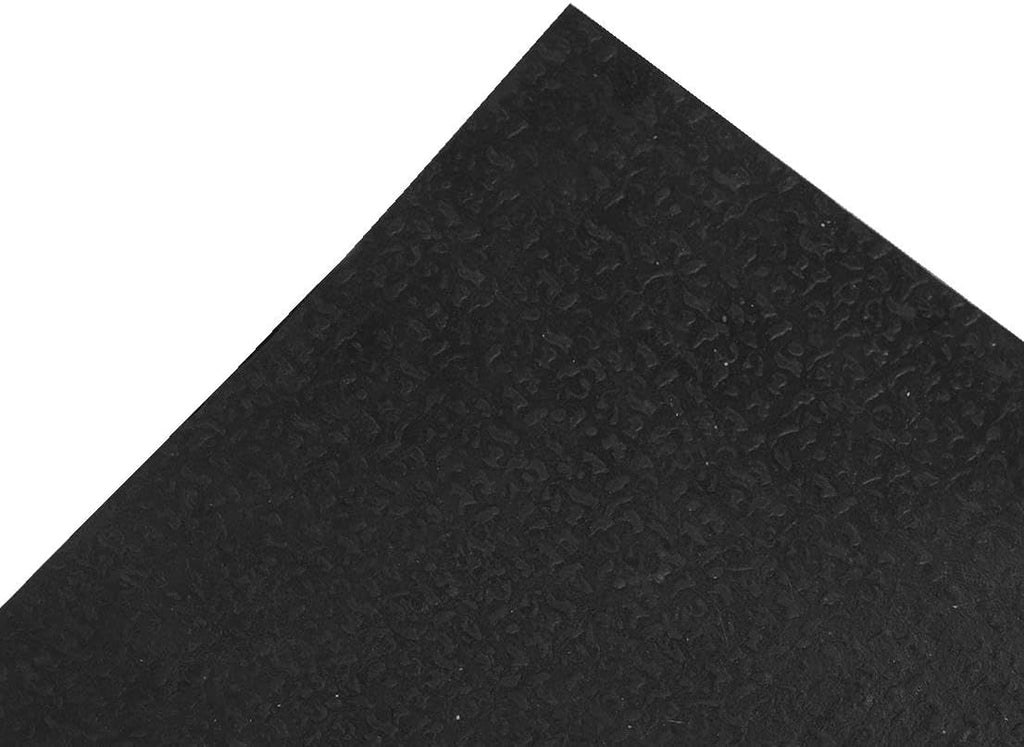 Waterproof Rubber Outdoor Doormat - Heavy-Duty Non-Slip Rubber Floor Mat with Ridge Scraper Pattern, All-Weather