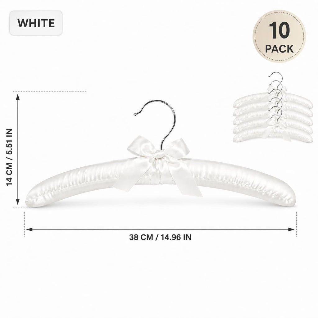 Padded Hangers for Women Clothing Satin Hangers Padded Hanger for Sweaters