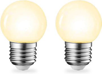 Full Spectrum Light Bulb, Grow Light Bulbs G45 Small Lightbulbs E26 LED 5W Eq 40W Globe 360-Degree PPFD Sunlight
