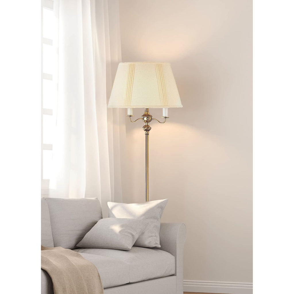 150-Watt 6-Way Mechanism Floor Lamp, Antique Brass